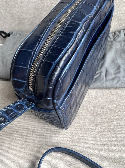 Balenciaga Blue Croc Everyday XS Camera Bag (RRP £695)