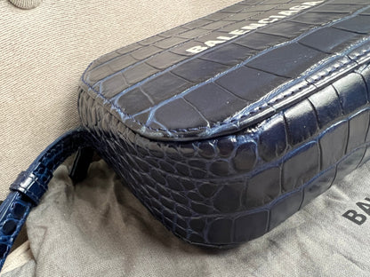 Balenciaga Blue Croc Everyday XS Camera Bag (RRP £695)