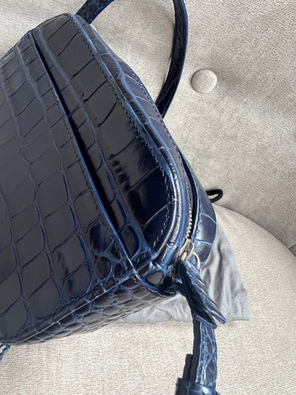 Balenciaga Blue Croc Everyday XS Camera Bag (RRP £695)