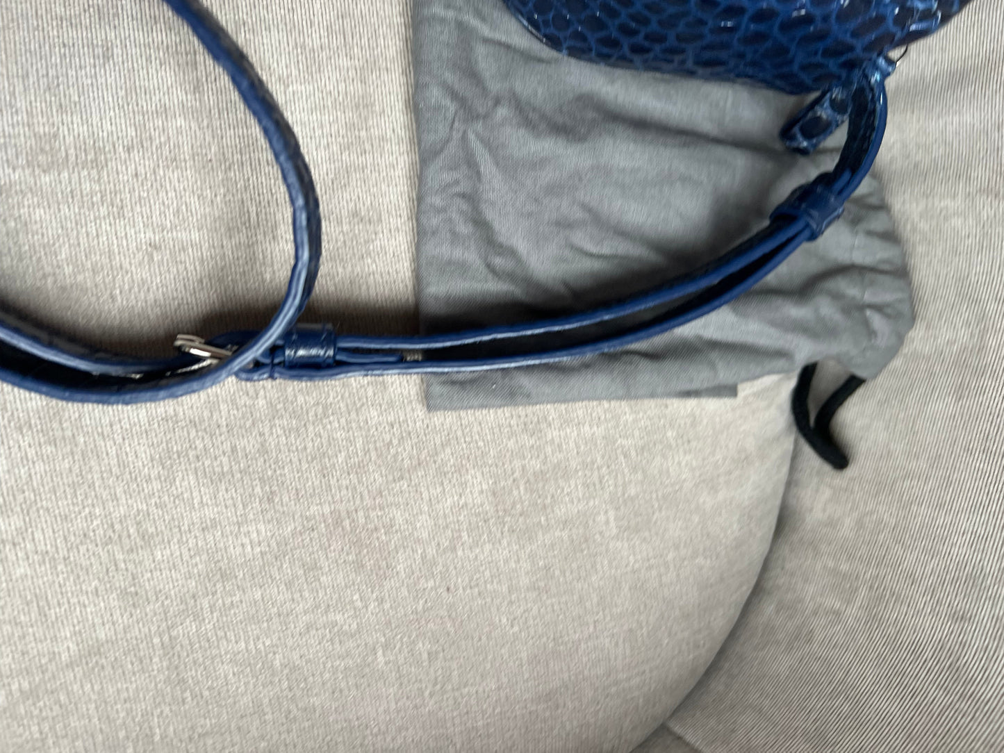Balenciaga Blue Croc Everyday XS Camera Bag (RRP £695)