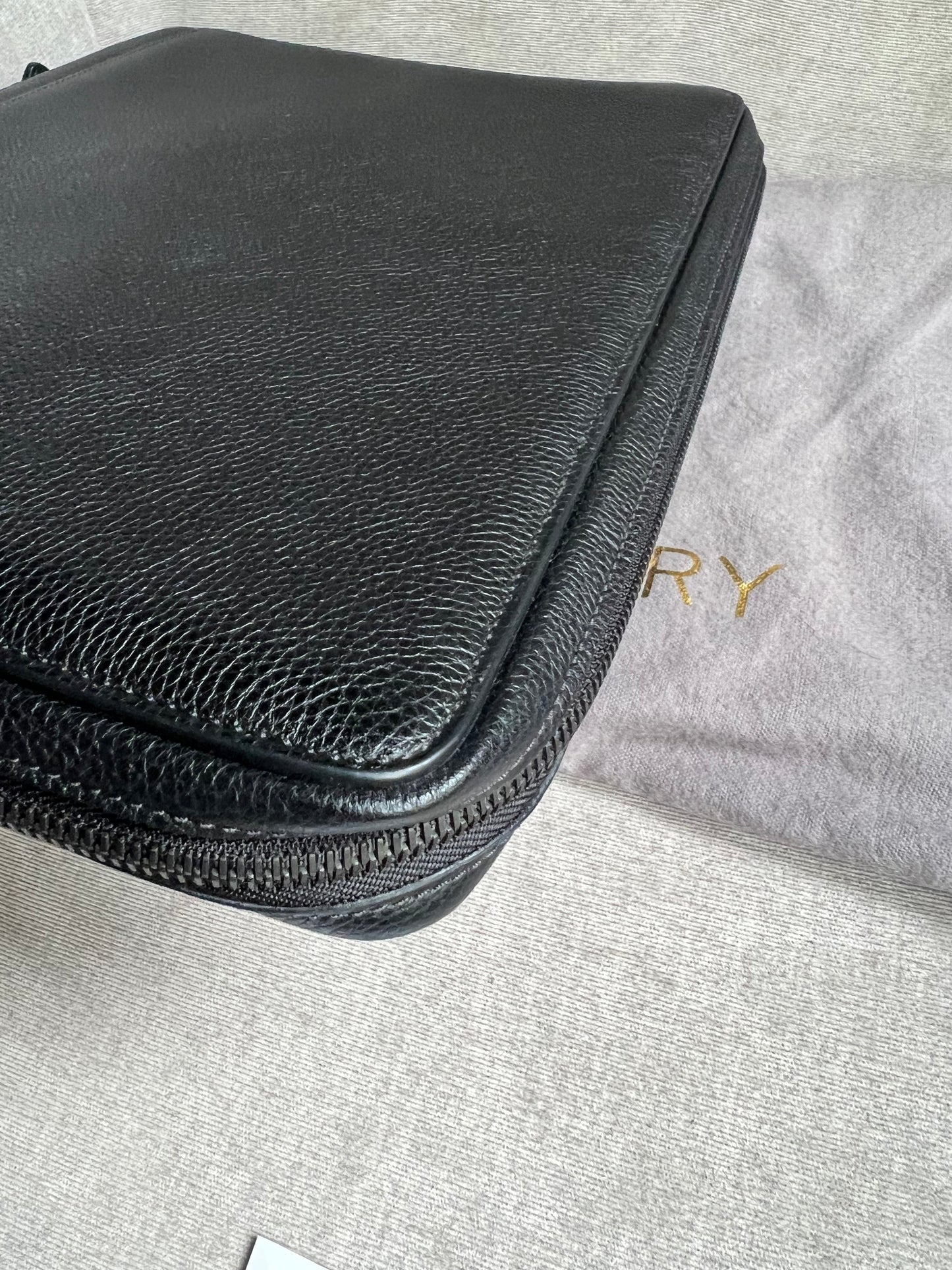 Mulberry Black Zip Around Document Folio (RRP £695)