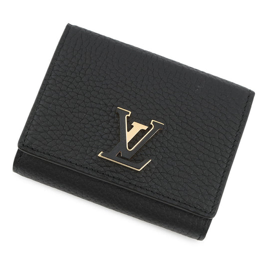 LOUIS VUITTON Portefeuille Capucine Tiny NoirM12149 Leather