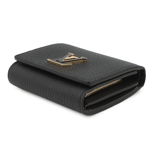 LOUIS VUITTON Portefeuille Capucine Tiny NoirM12149 Leather