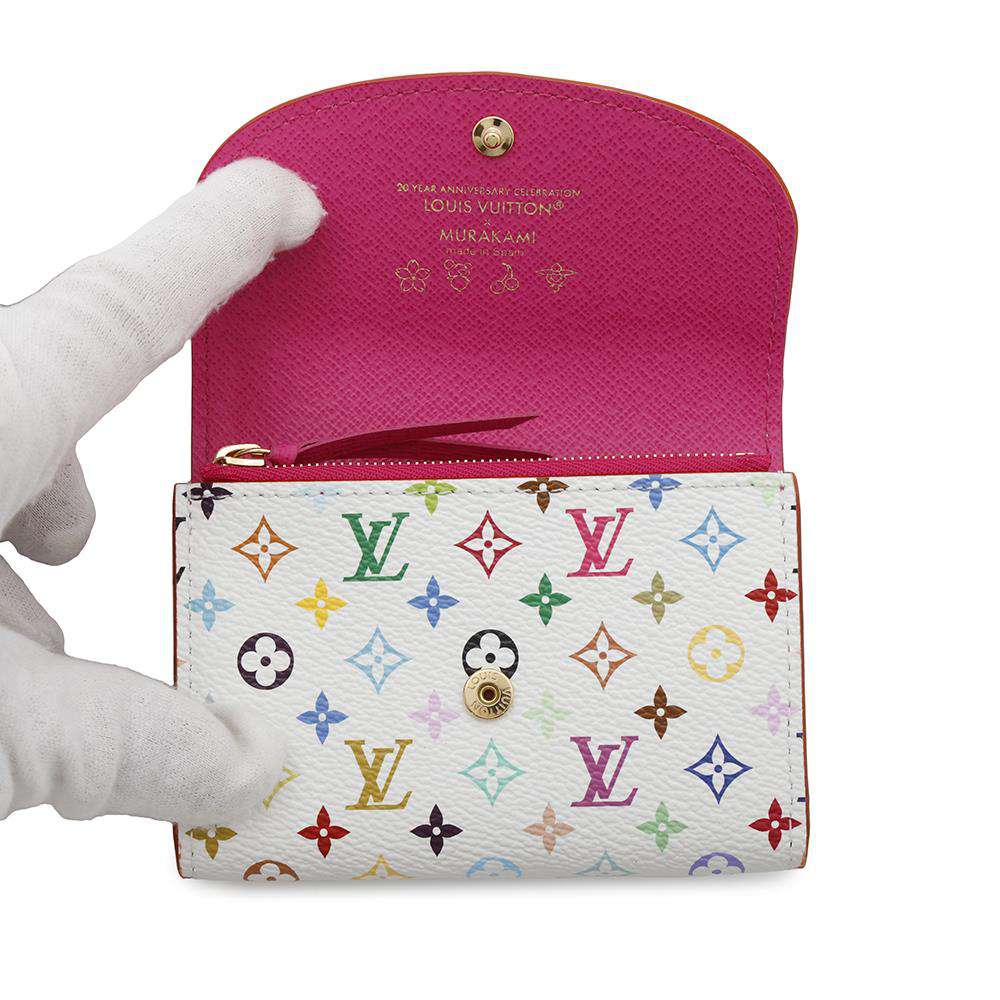 LOUIS VUITTON LV × TM Rosalie Coin Purse WhiteM13399 Monogram・Multicolor