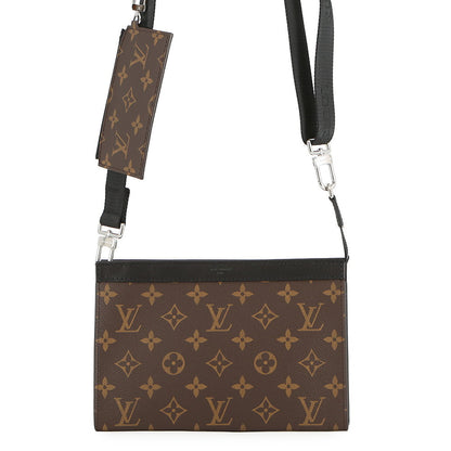 LOUIS VUITTON Gaston Wearable Wallet Brown/NoirM14036 Monogram Macassar Canvas
