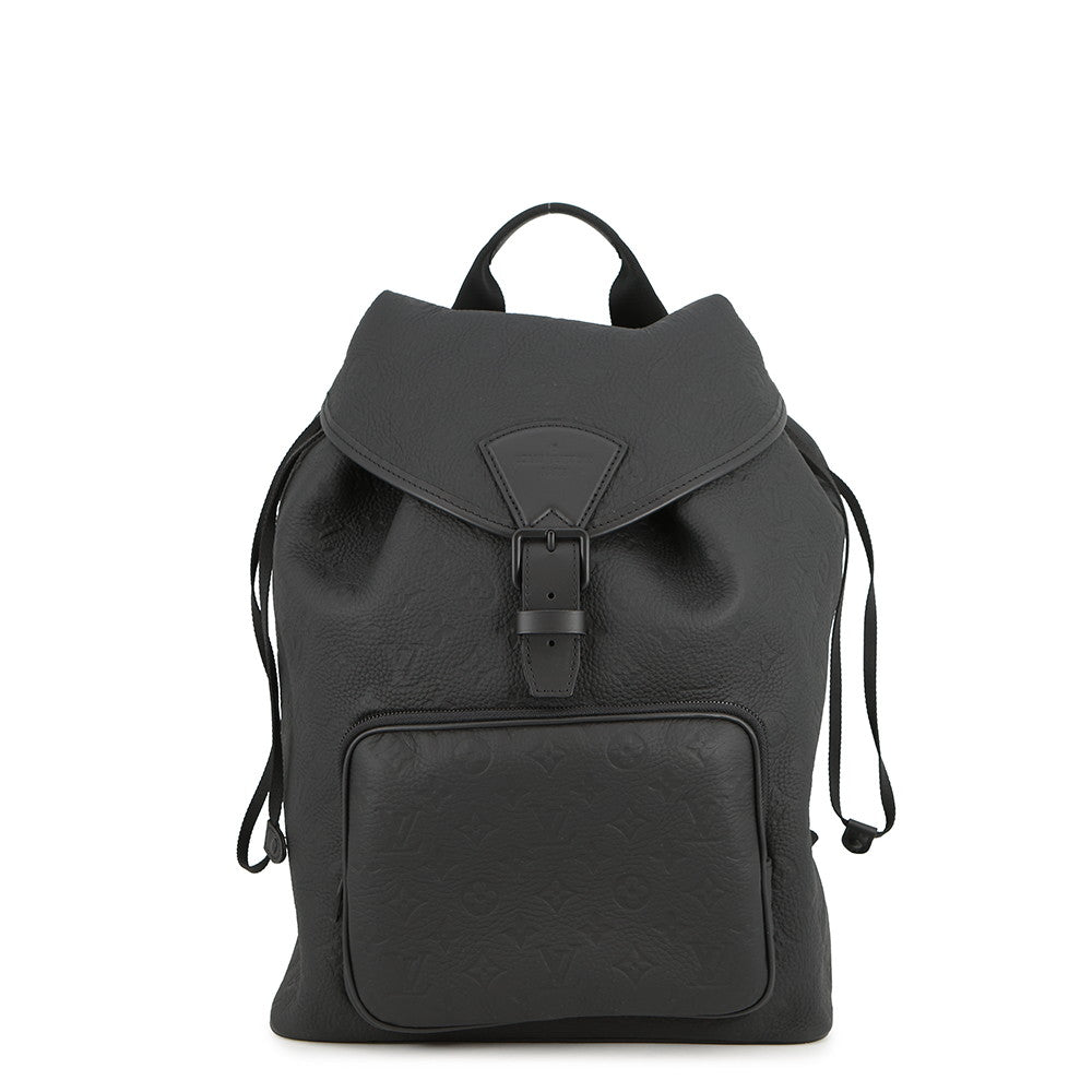 LOUIS VUITTON Montsouris・Backpack NoirM23127 Monogram・Taurillon