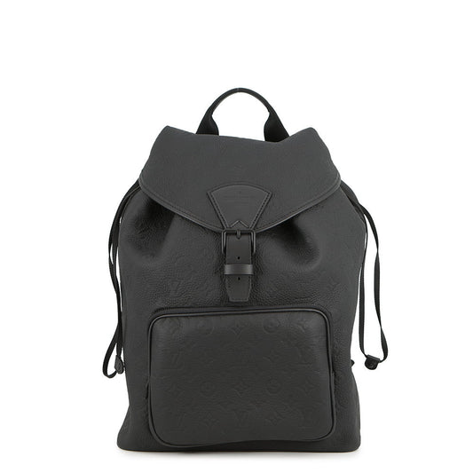 LOUIS VUITTON Montsouris・Backpack NoirM23127 Monogram・Taurillon