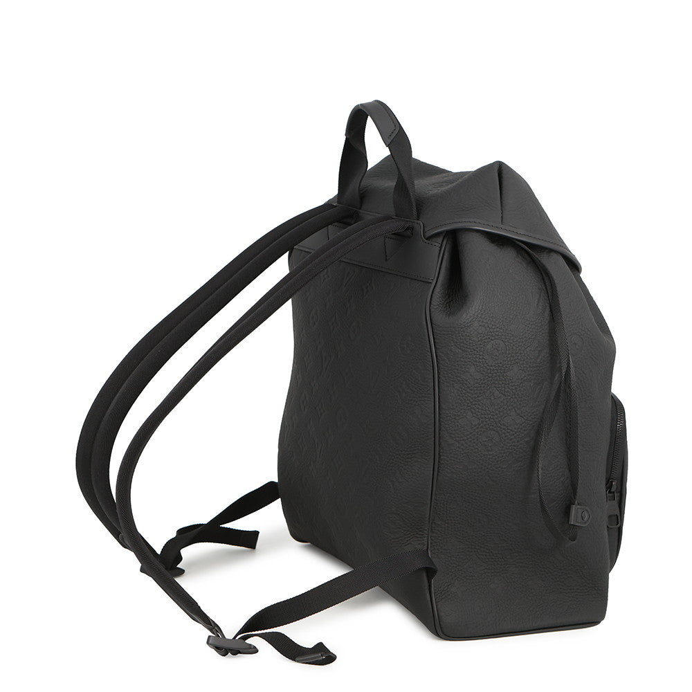 LOUIS VUITTON Montsouris・Backpack NoirM23127 Monogram・Taurillon