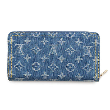 LOUIS VUITTON LV × TM Zippy Wallet Blue/RedM23161 Monogram Cherry Denim