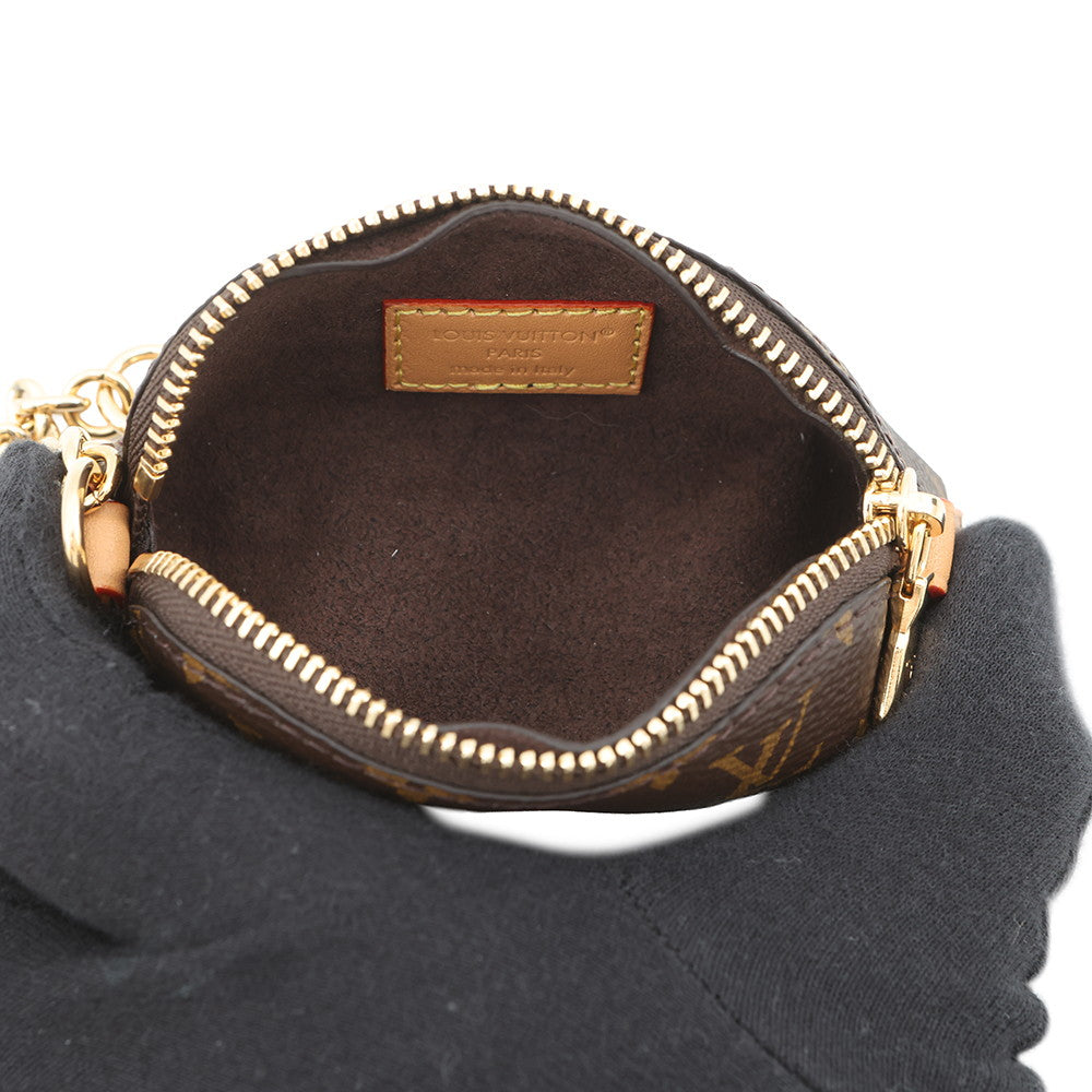 LOUIS VUITTON Cosmetic Lipstick Pouch BrownM25694 Monogram・Canvas