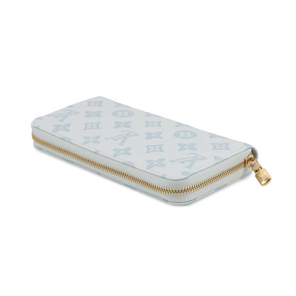 LOUIS VUITTON Zippy wallet Blue CourrierM27686 Monogram Origin