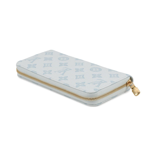 LOUIS VUITTON Zippy wallet Blue CourrierM27686 Monogram Origin