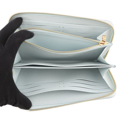 LOUIS VUITTON Zippy wallet Blue CourrierM27686 Monogram Origin