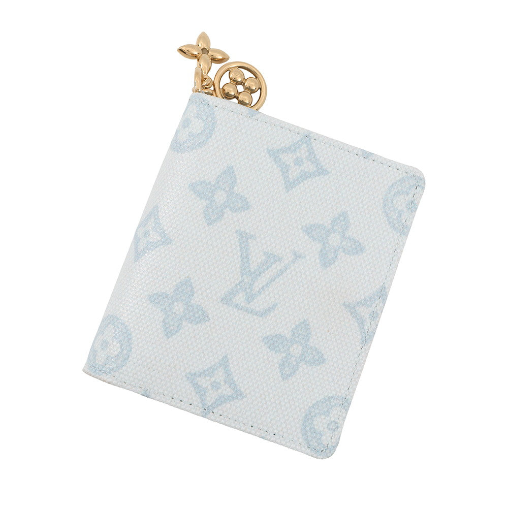 LOUIS VUITTON Pocket Wallet ・LV Bag Charm Blue CourrierM28273 Monogram Origin
