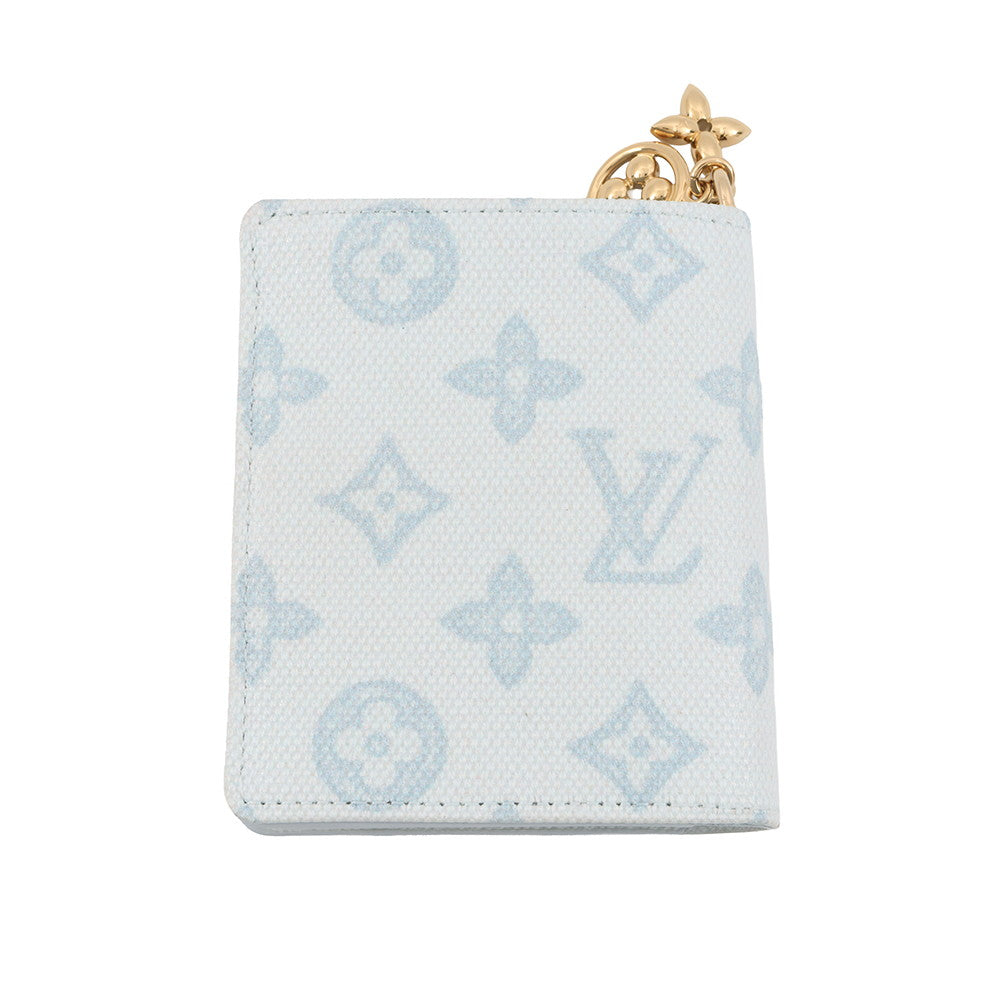 LOUIS VUITTON Pocket Wallet ・LV Bag Charm Blue CourrierM28273 Monogram Origin
