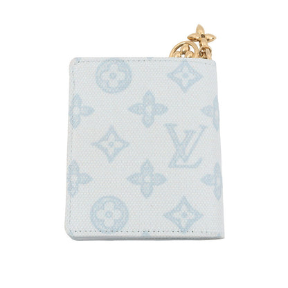 LOUIS VUITTON Pocket Wallet ・LV Bag Charm Blue CourrierM28273 Monogram Origin