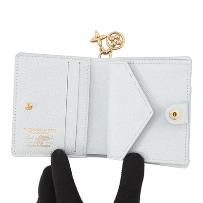 LOUIS VUITTON Pocket Wallet ・LV Bag Charm Blue CourrierM28273 Monogram Origin