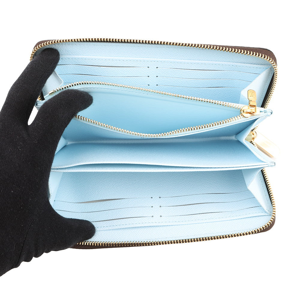 LOUIS VUITTON Zippy Wallet Japan Limited Edition Sky BlueM28278 Monogram