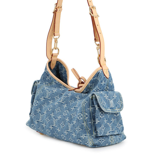 LOUIS VUITTON Carryall Cargo Blue DenimM28287 Monogram Denim Size PM