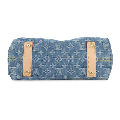 LOUIS VUITTON Carryall Cargo Blue DenimM28287 Monogram Denim Size PM