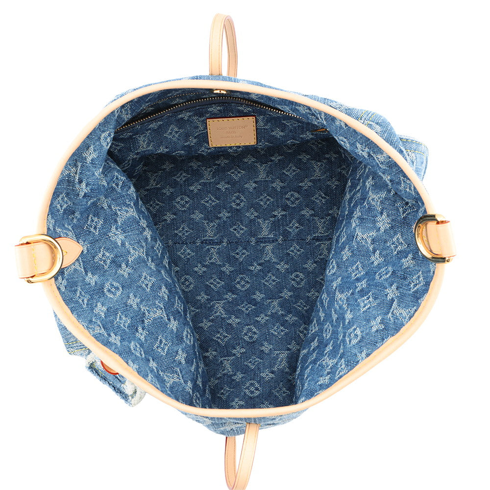 LOUIS VUITTON Carryall Cargo Blue DenimM28287 Monogram Denim Size PM
