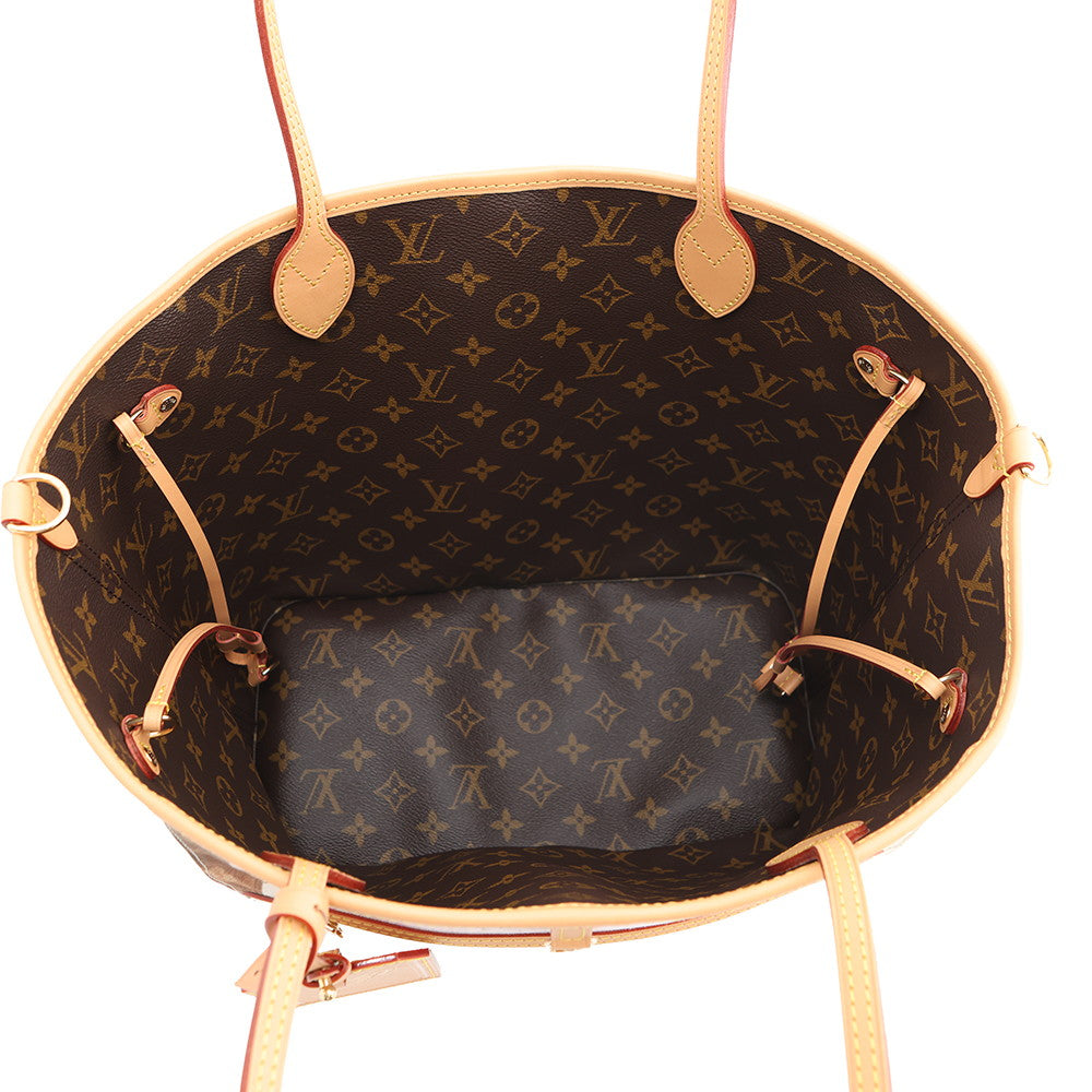 LOUIS VUITTON Neverfull Inside Out Orange / BrownM28376 Monogram Size MM