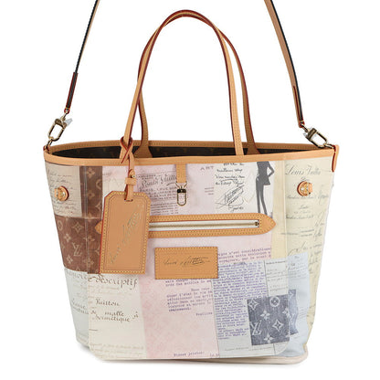 LOUIS VUITTON Neverfull Inside Out Orange / BrownM28376 Monogram Size MM