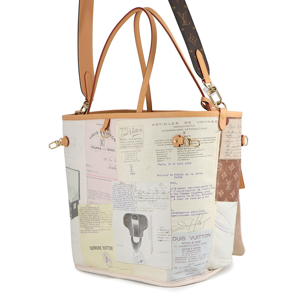 LOUIS VUITTON Neverfull Inside Out Orange / BrownM28376 Monogram Size MM