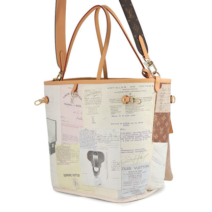 LOUIS VUITTON Neverfull Inside Out Orange / BrownM28376 Monogram Size MM