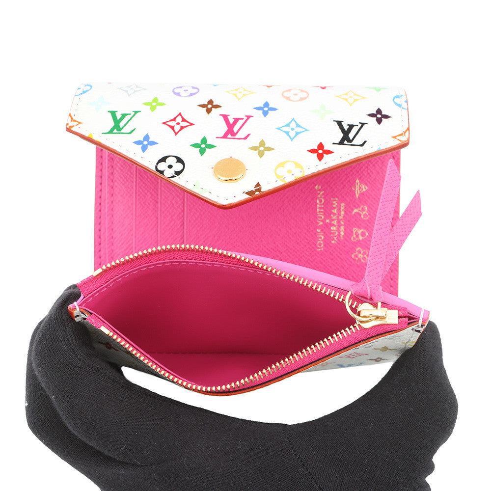LOUIS VUITTON LV × TM Portefeuille Victorine WhiteM28387 Monogram・Multicolor