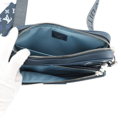 LOUIS VUITTON Trio Messenger Navy BlueM28618 Monogram Shadow