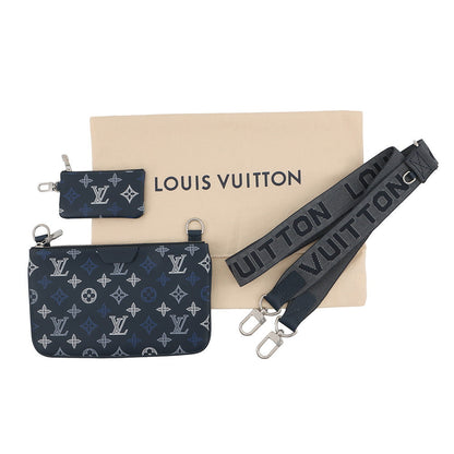 LOUIS VUITTON Trio Messenger Navy BlueM28618 Monogram Shadow