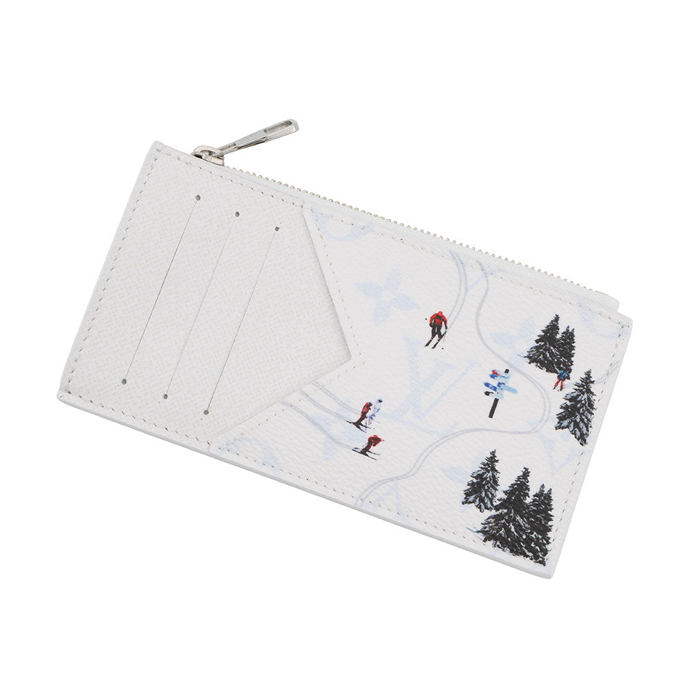 LOUIS VUITTON Japan Limited Edition Coin Card Holder Ski WhiteM29507 Monogram