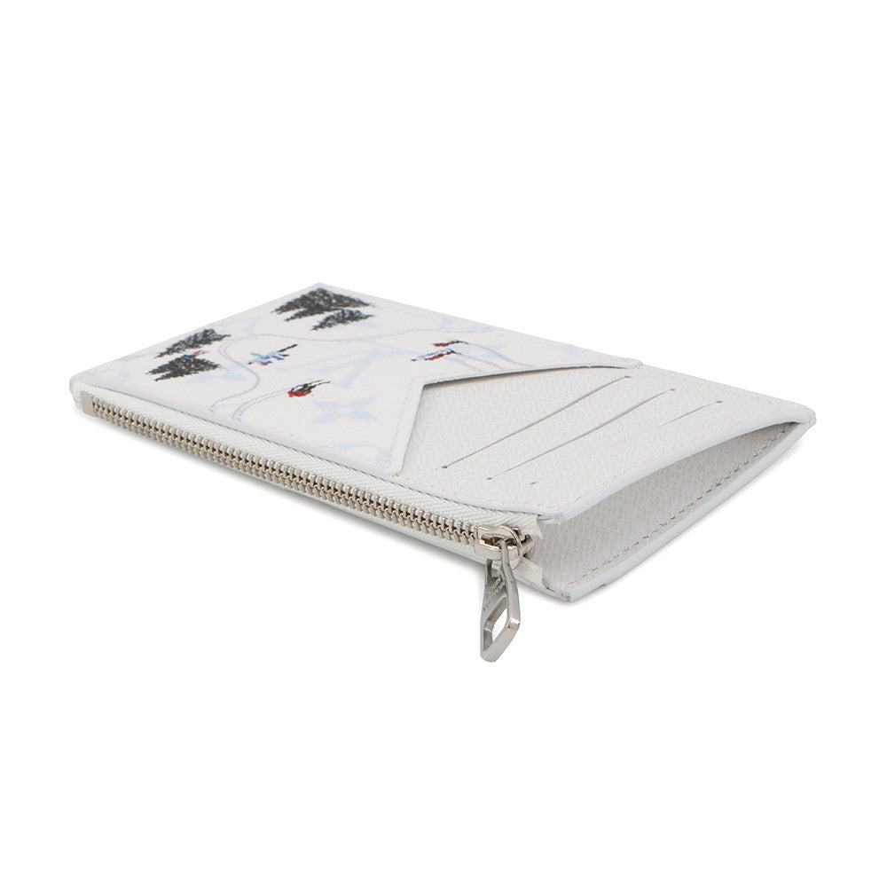 LOUIS VUITTON Japan Limited Edition Coin Card Holder Ski WhiteM29507 Monogram