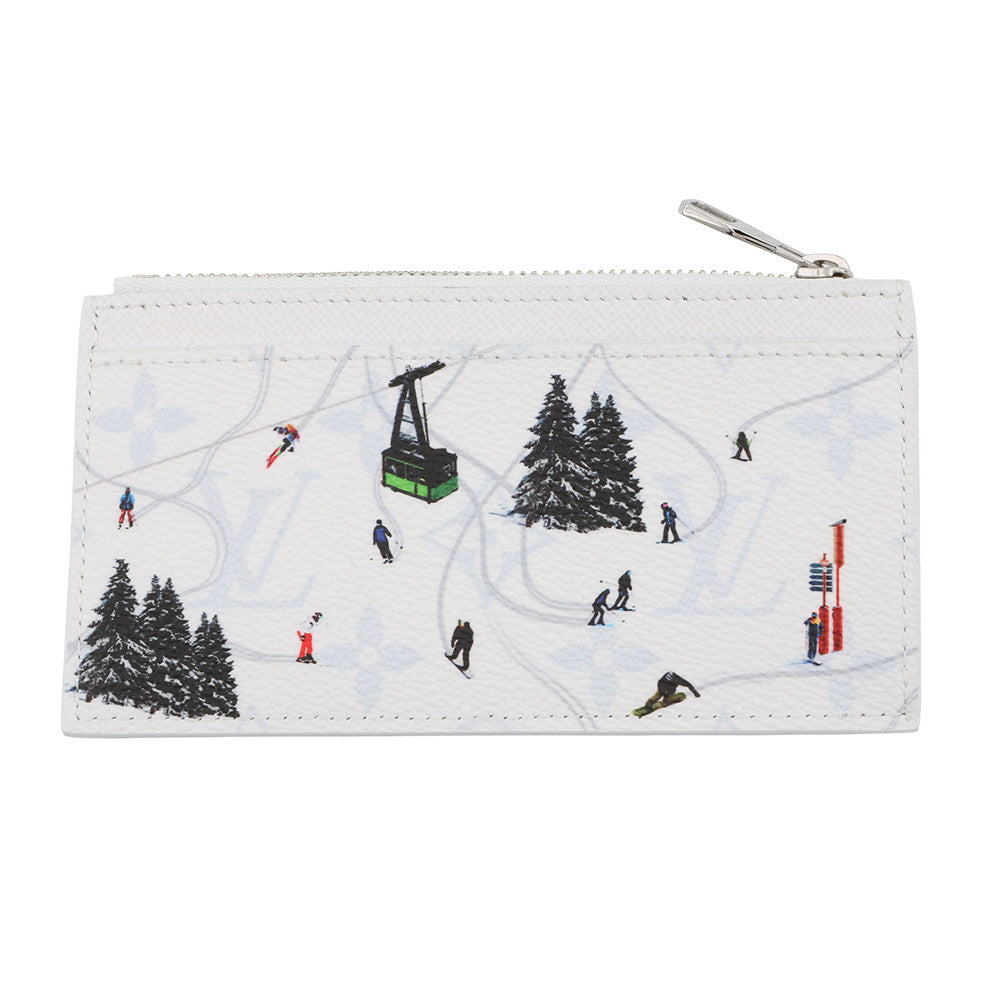 LOUIS VUITTON Japan Limited Edition Coin Card Holder Ski WhiteM29507 Monogram