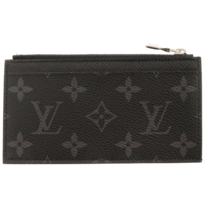 LOUIS VUITTON Coin card holder NoirM30271 Taiga Leather/Monogram Eclipse