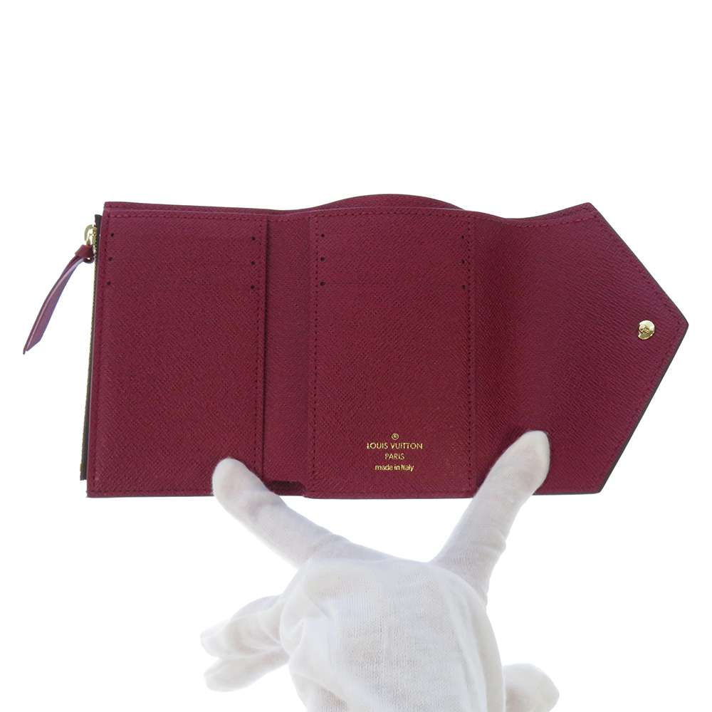 LOUIS VUITTON Portefeuille Victorine FuchsiaM41938 Monogram