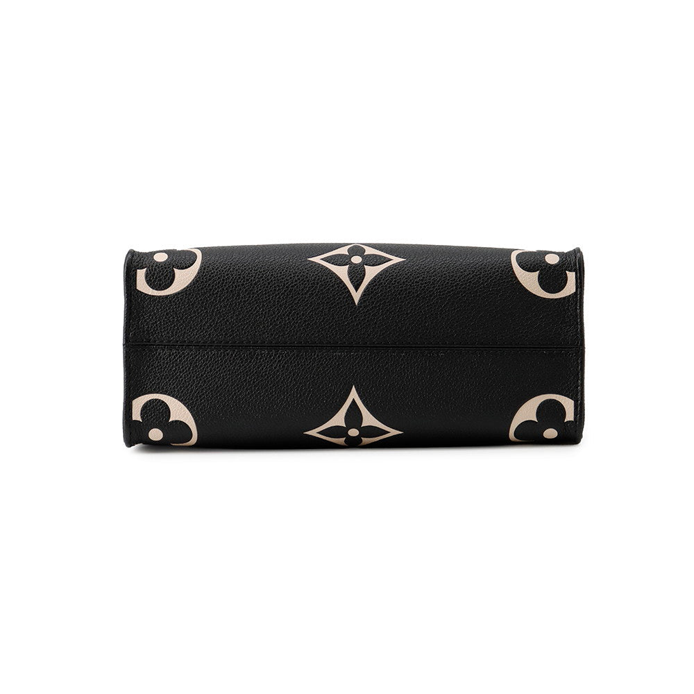 LOUIS VUITTON Onthego Noir/BeigeM45659 Bicolor Monogram Empreinte Leather