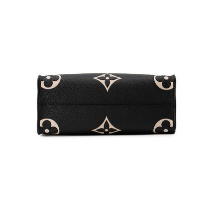 LOUIS VUITTON Onthego Noir/BeigeM45659 Bicolor Monogram Empreinte Leather