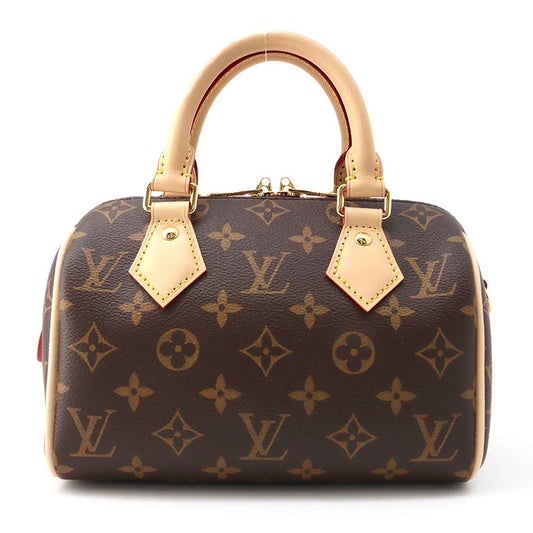 LOUIS VUITTON Speedy Bandouliere Red/BrownM46222 Monogram Size 20