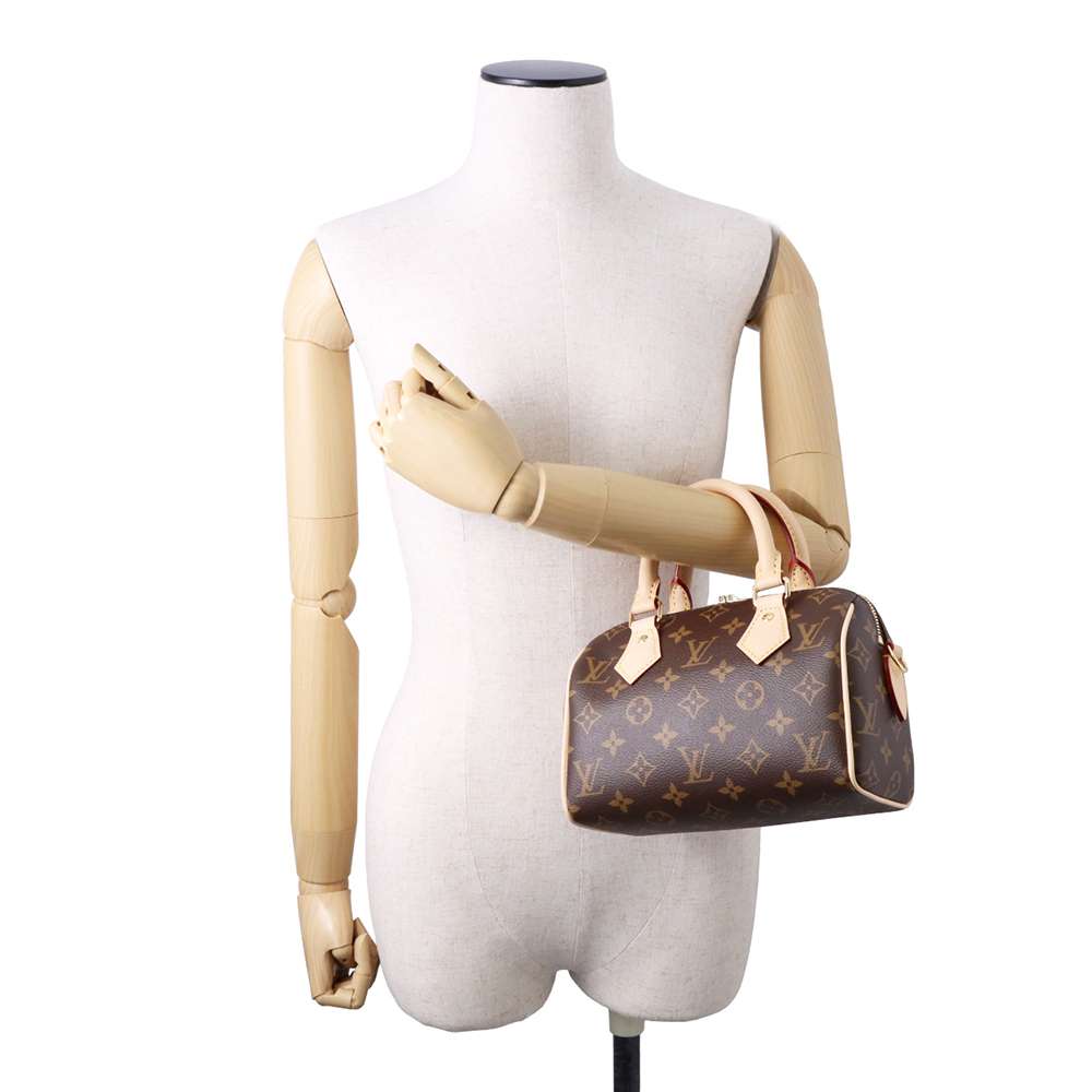 LOUIS VUITTON Speedy Bandouliere Red/BrownM46222 Monogram Size 20