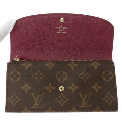 LOUIS VUITTON Portefeuille Emilie FuchsiaM60697 Monogram
