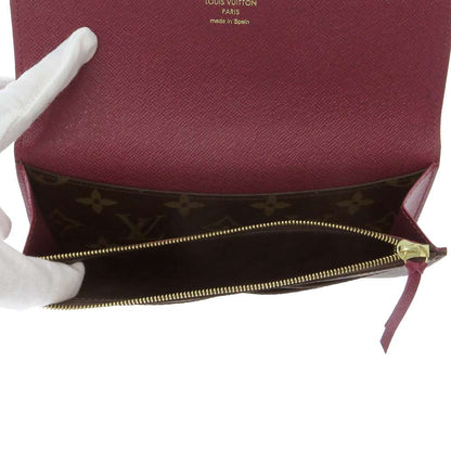 LOUIS VUITTON Portefeuille Emilie FuchsiaM60697 Monogram