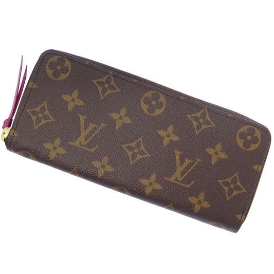 LOUIS VUITTON Portefeuille Clemence FuchsiaM60742 Monogram