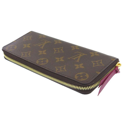 LOUIS VUITTON Portefeuille Clemence FuchsiaM60742 Monogram