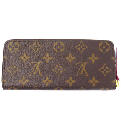 LOUIS VUITTON Portefeuille Clemence FuchsiaM60742 Monogram
