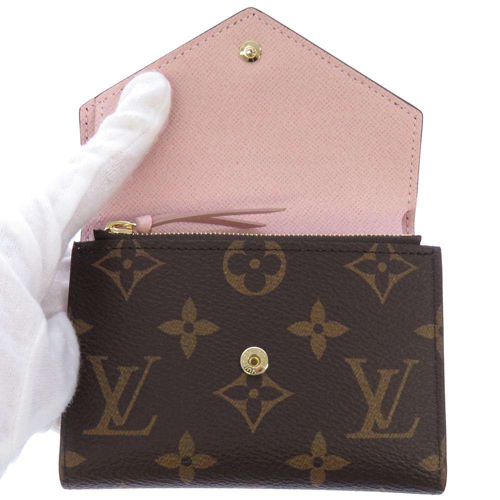 LOUIS VUITTON Portefeuille Victorine Rose BallerineM62360 Monogram