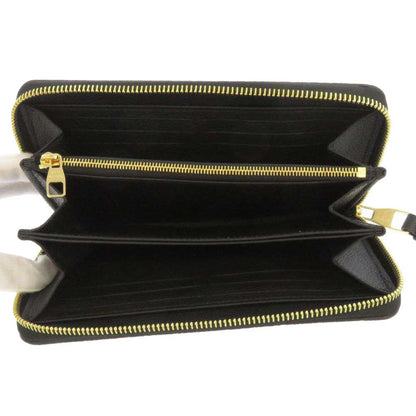 LOUIS VUITTON Zippy wallet Noir/BeigeM80481 Bicolor Monogram Empreinte Leather
