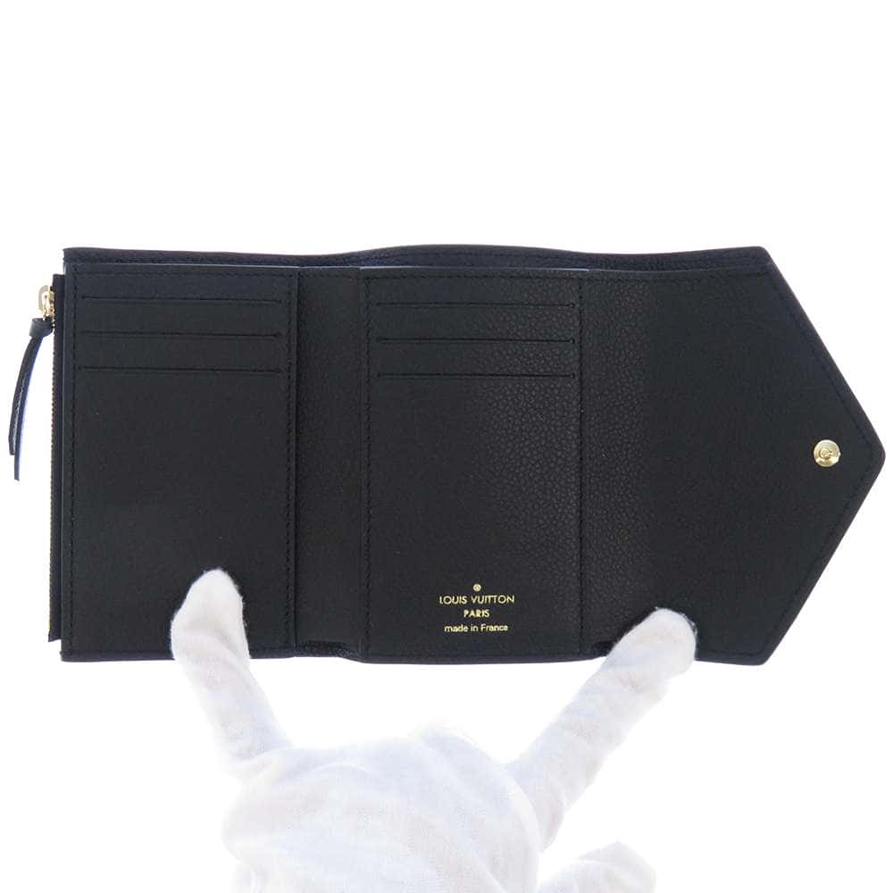 LOUIS VUITTON Portefeuille Victorine Noir/ClaimsM80968 Monogram Empreinte Leather