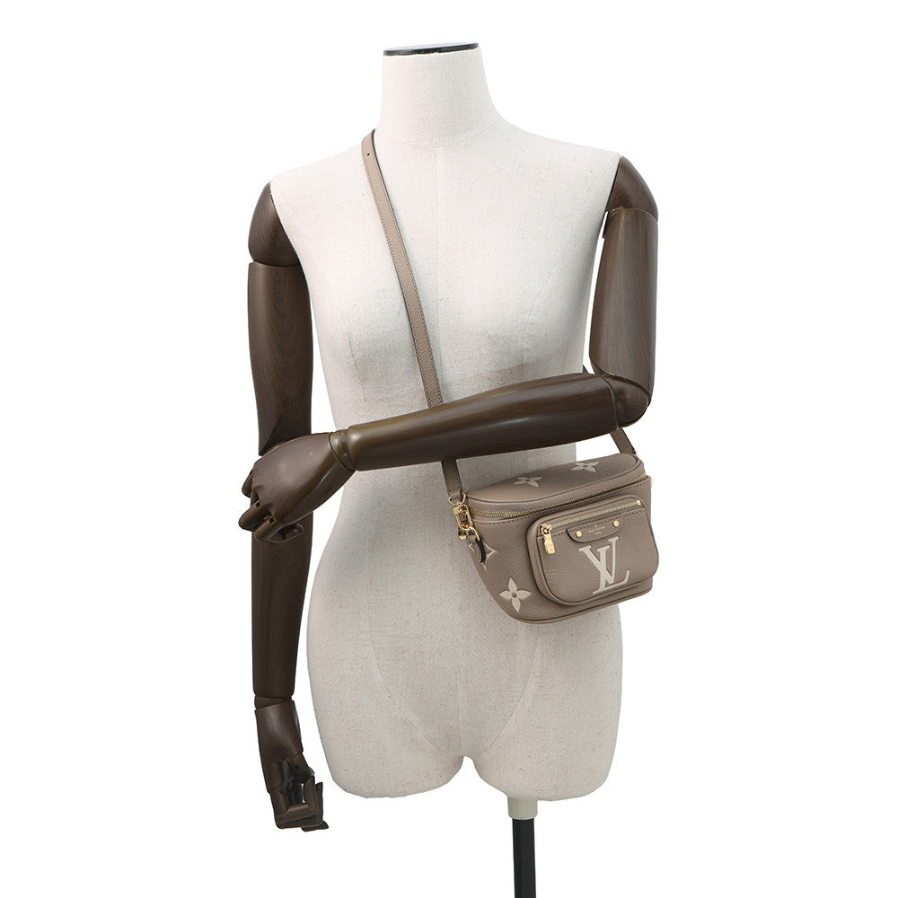 LOUIS VUITTON Mini Bumbag Tourterelle/ClaimM83219 Monogram Empreinte Leather